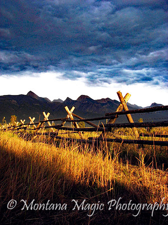 SC129 Split Rail Sunset